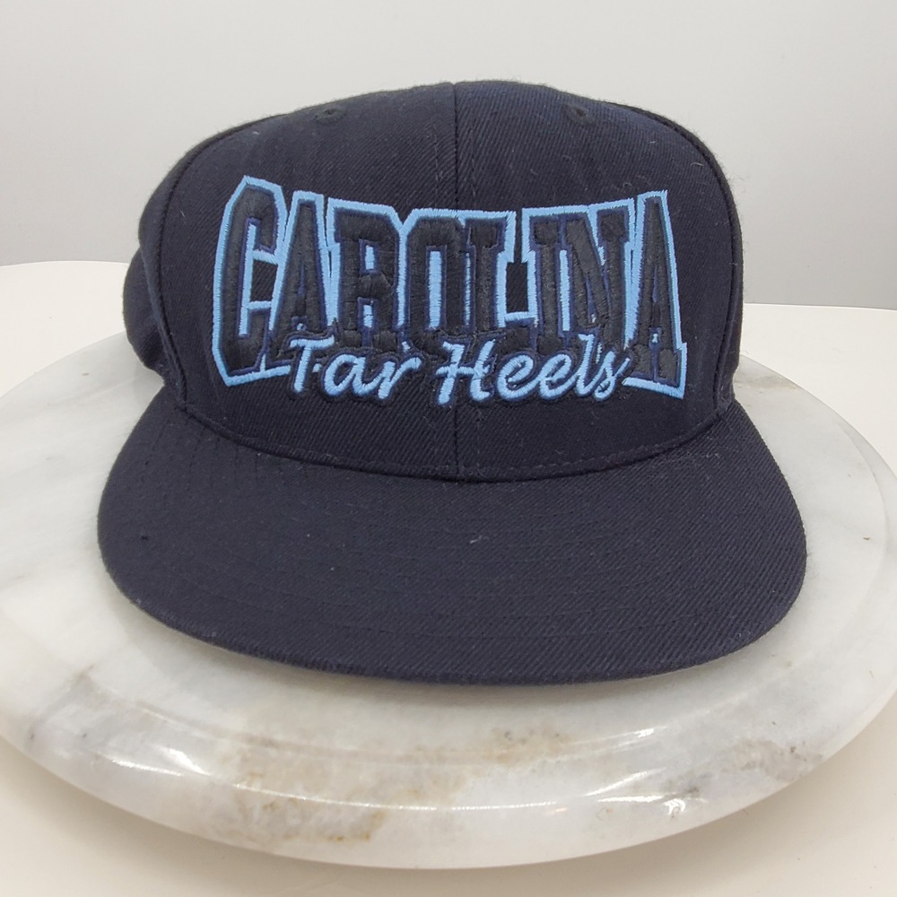 Top of the World UNC North Carolina Tar Heels Snapback Hat Navy Blue Flat Brim